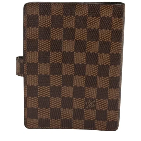 #25. Louis Vuitton Damier Ebene Ring Agenda Desk Planner MM